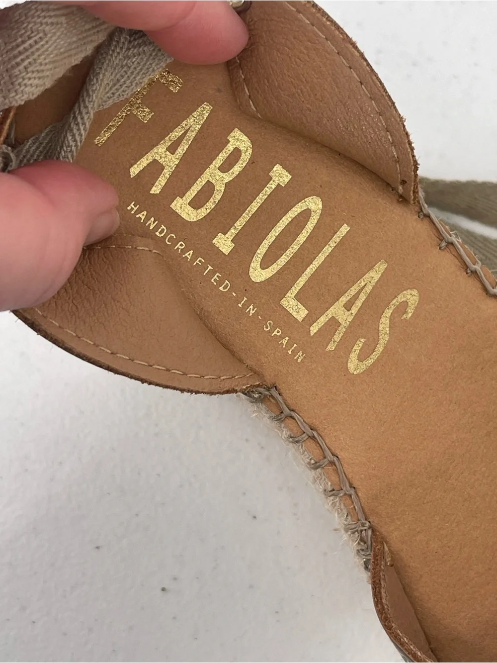 Fabiolas leather hand crafted in Spain espadrilles